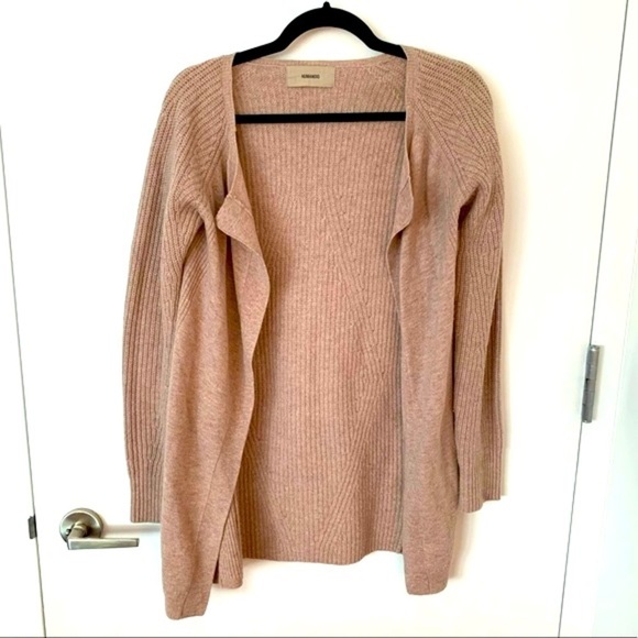 Humanoid merino wool pink cardigan NWOT - Picture 1 of 5